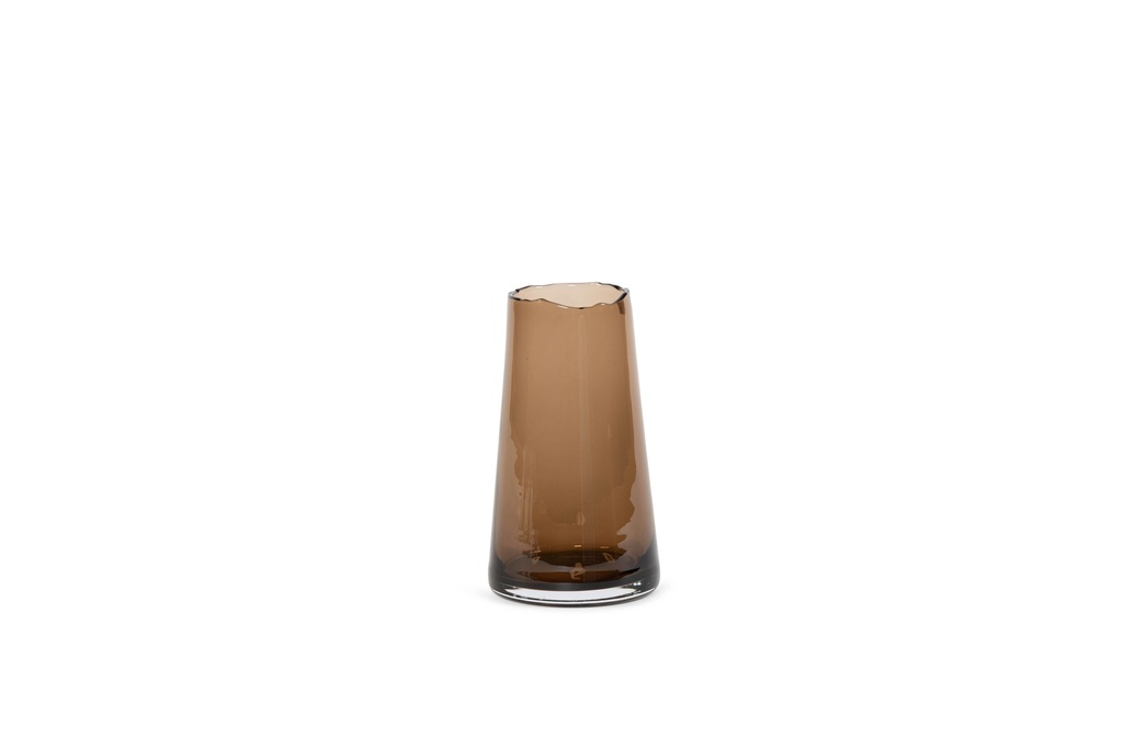 Conical vase organic rim small - mocha - Ø13.5 x 24cm - p 2