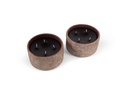 Multiwick indoor candle bowl rustic terra cotta / burgundy - Ø19 x 10 cm - 4 wicks - p 4
