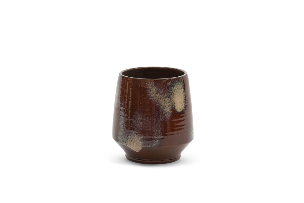 Outdoor candle red glazed terracota - Ø22 x 24cm - p 2